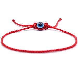 Red string bracelet, evil eye amulet, good luck bracelet, good luck red string